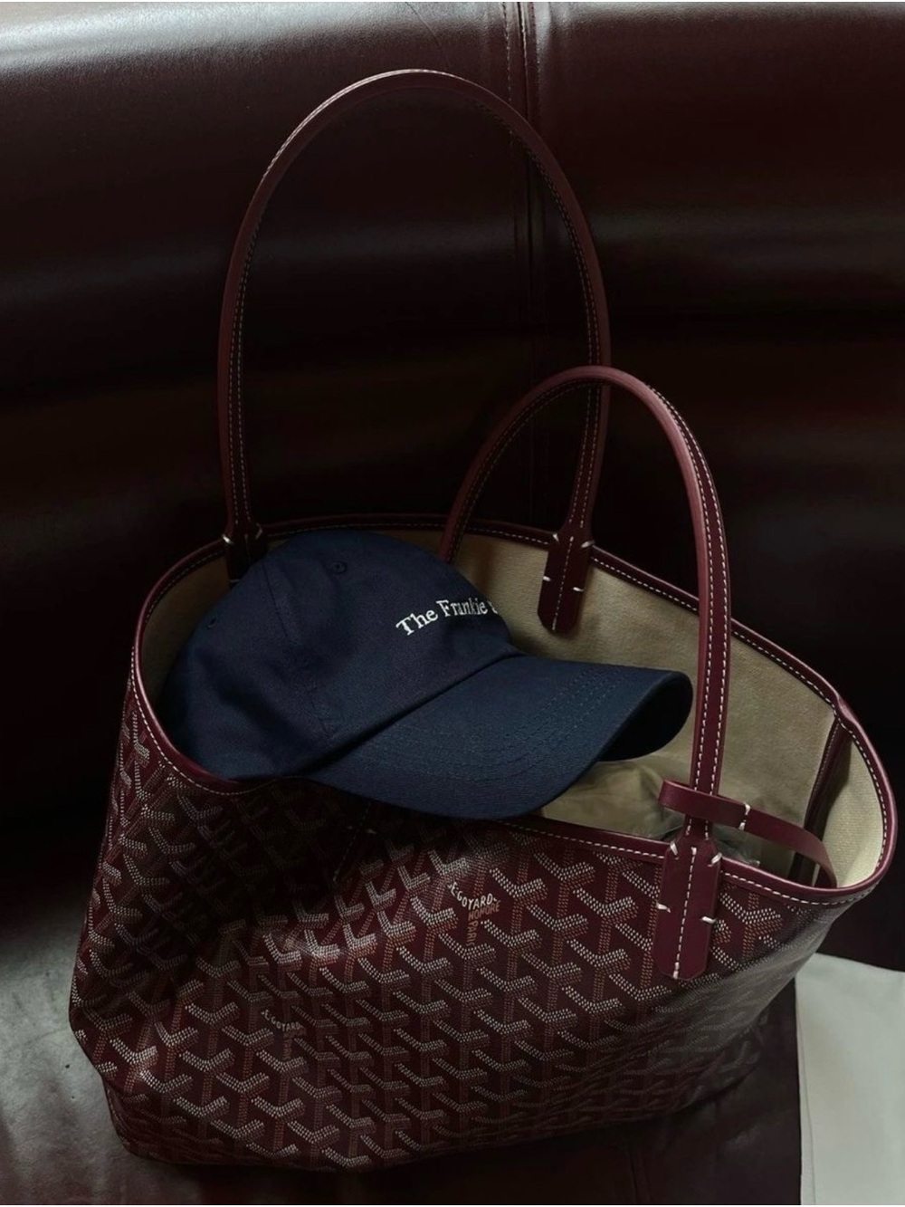 Medium Burgundy Goyard Bag